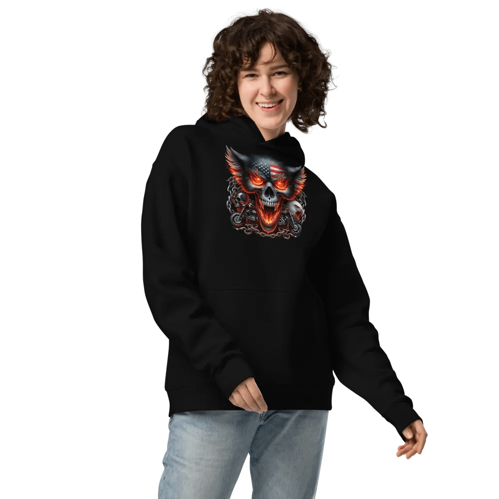 Patriotic Flames Oversized Hoodie #4 product image (3)