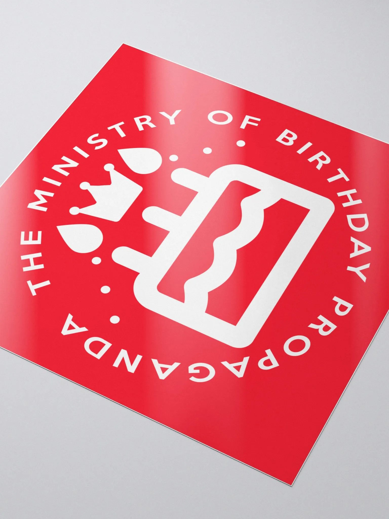 Ministry of Birthday Propaganda Sticker product image (3)