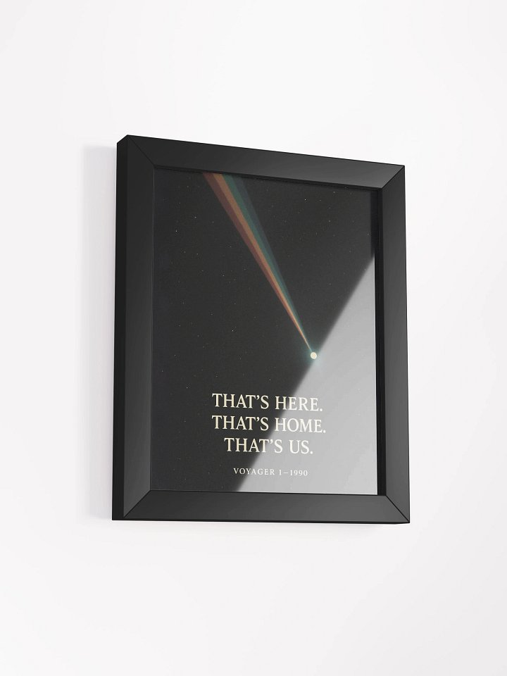 Pale Blue Dot Voyager 1 Wall Art – “That’s Here. That’s Home. That’s Us.” | Carl Sagan Quote Print product image (17)