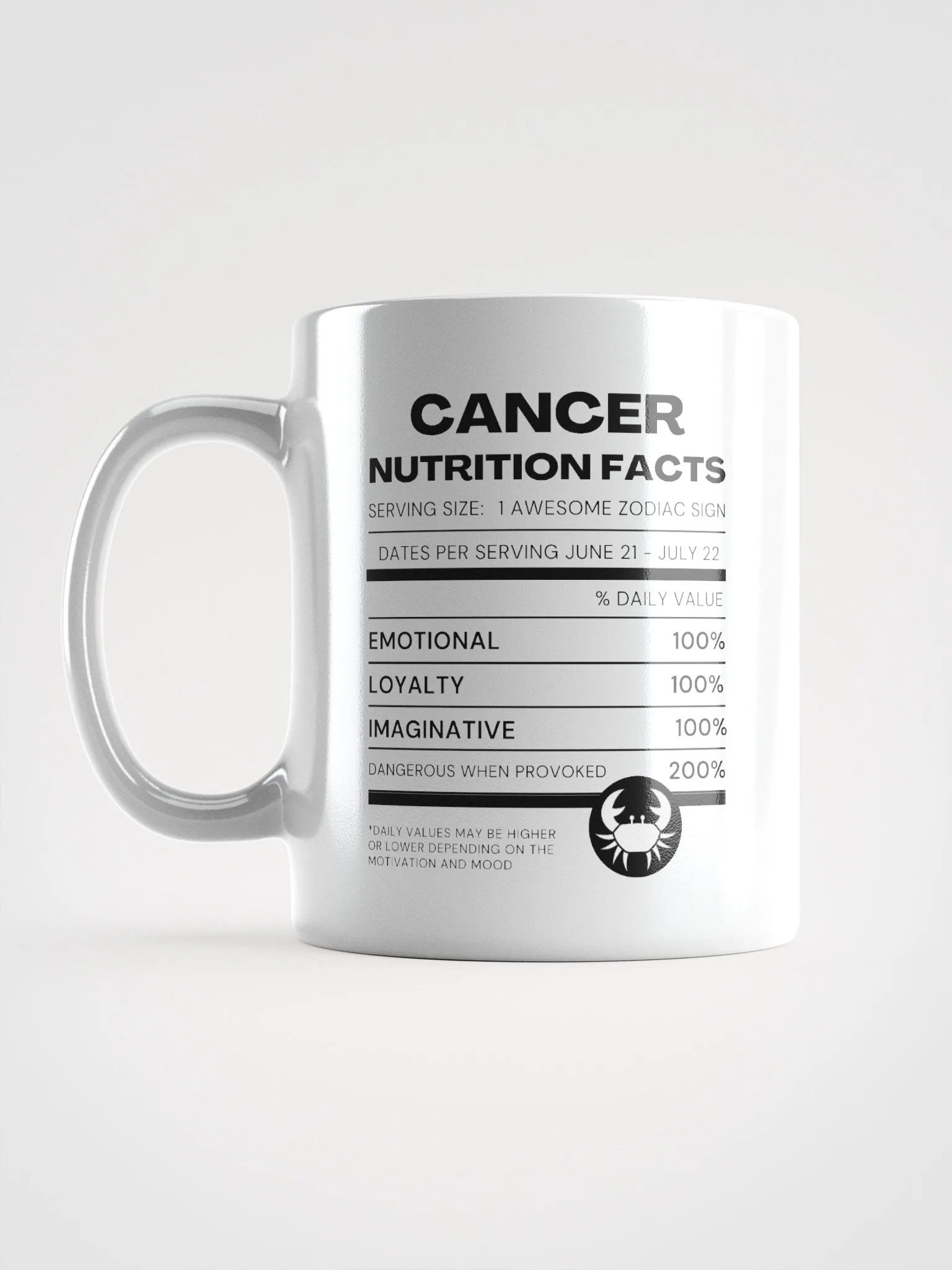 Cancer Nutrition Facts Mug product image (7)