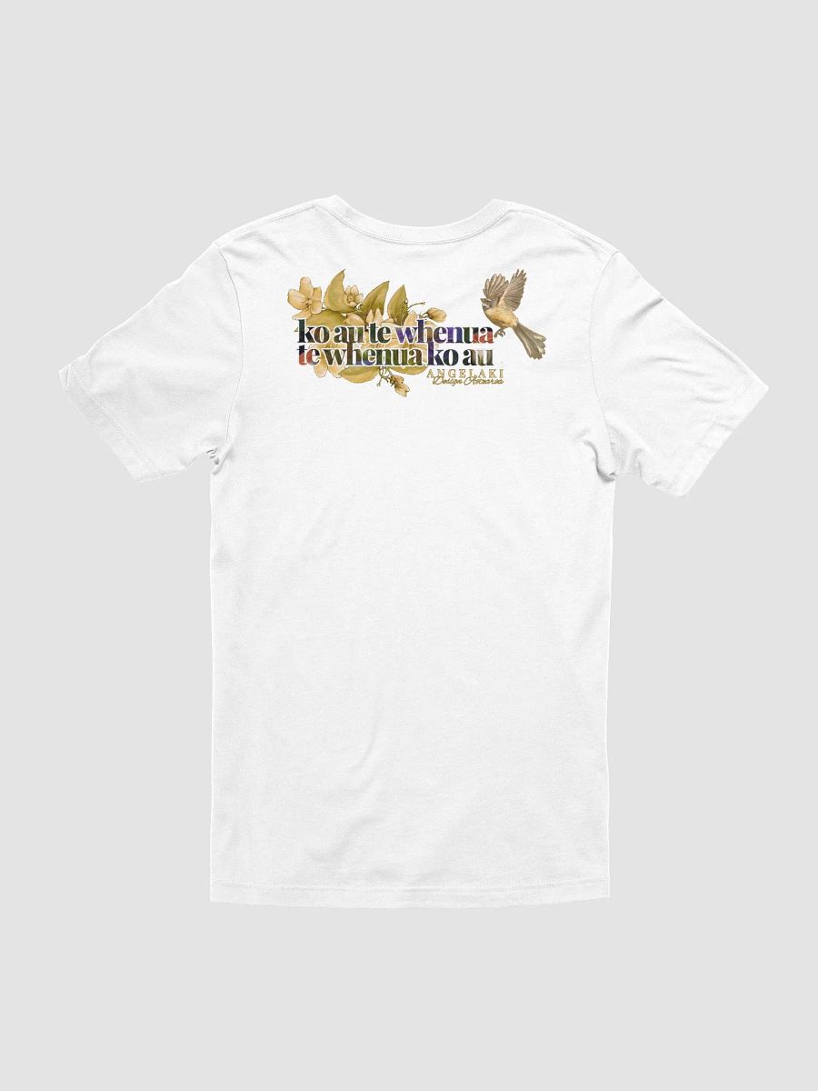 Unisex Korimako and Puawananga Flowers - ko au te whenua Decolonisation Aotearoa Tee product image (5)