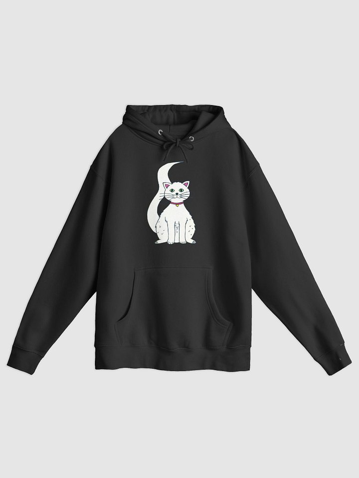 White Cat (art by Dina R.) akril painting picture - Hoodie product image (3)