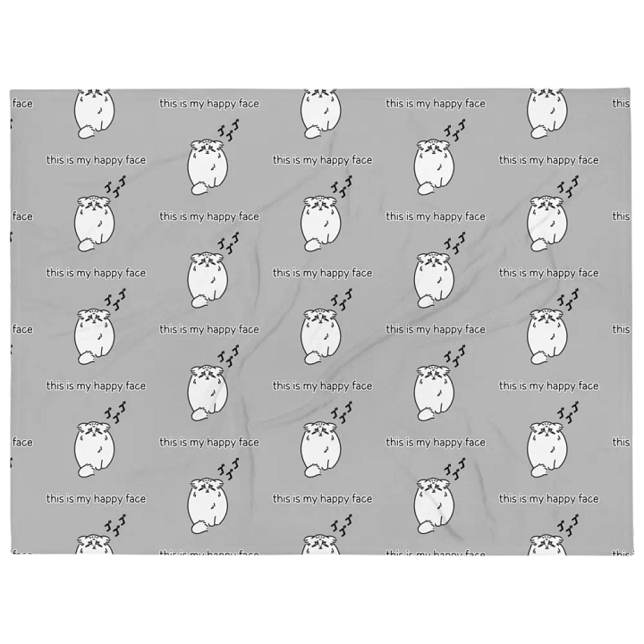 This Is My Happy Face - Throw Blanket product image (1)
