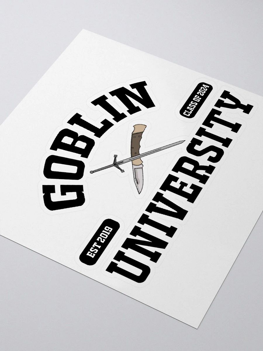 Goblin University Black Sticker product image (7)