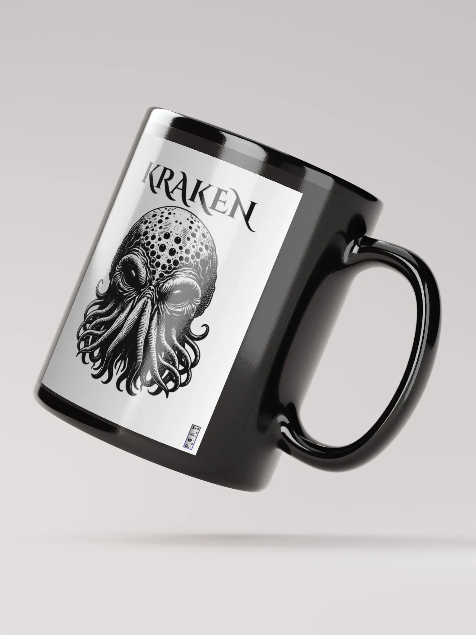 Mythical Kraken Black Glossy Mug product image (4)