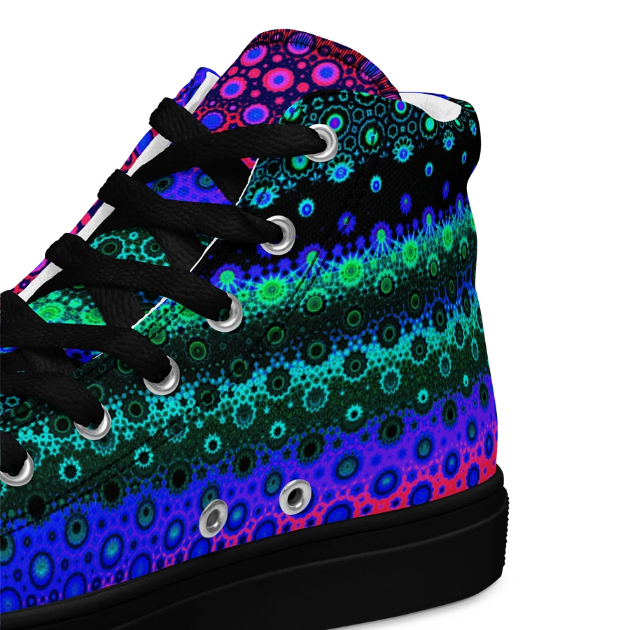 Abstract Multicoloured Pattern Men's Canvas Shoes High Tops product image (44)
