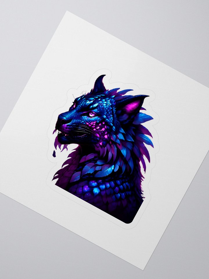 Luminescent Wolf hybrid Fantasy Stickers product image (2)