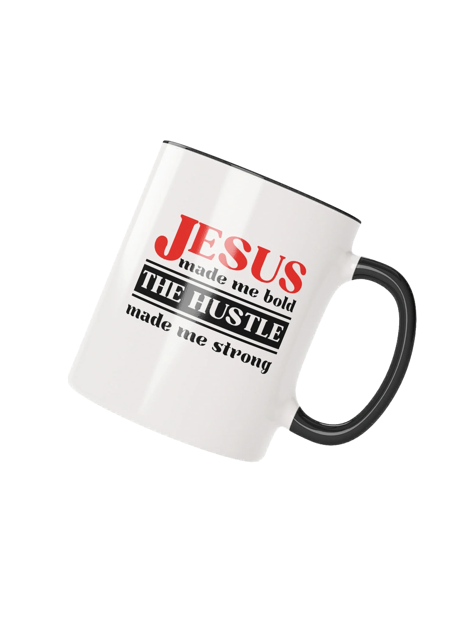 Jesus Made Me Bold The Hustle Made Me Strong Christian Mug | Faith & Hustle Coffee Cup | Motivational Christian Gift product image (3)