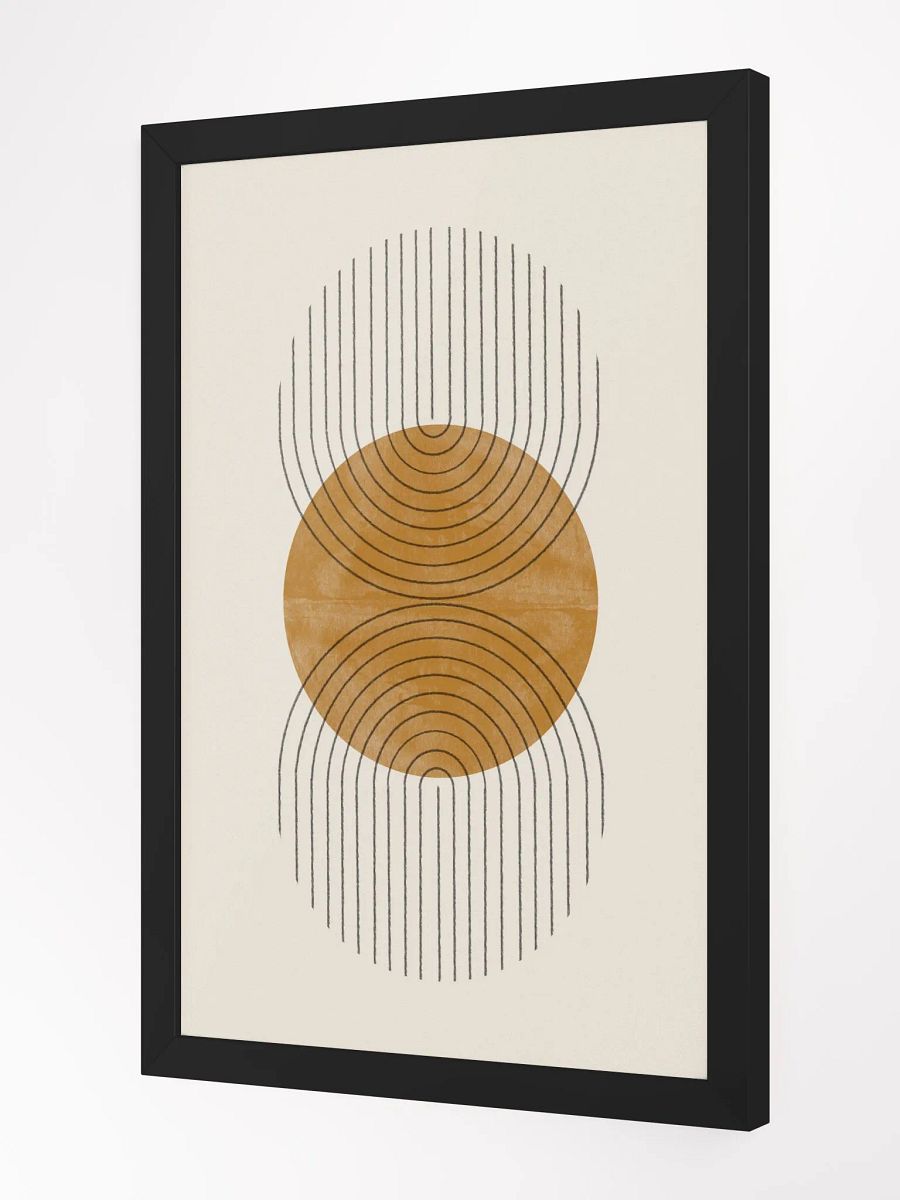 Symmetric Serenity Framed Poster | Harmonious Geometric Design for a Calm, Modern Space product image (3)