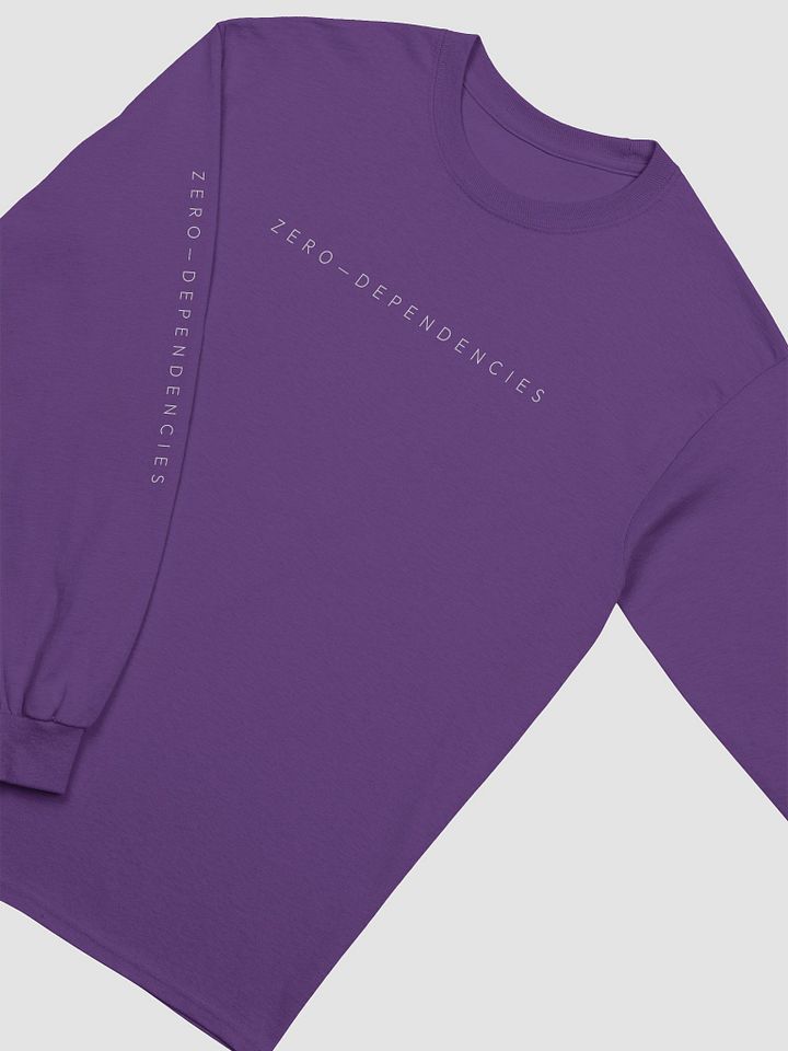 zero dependencies long sleeve t-shirt product image (2)
