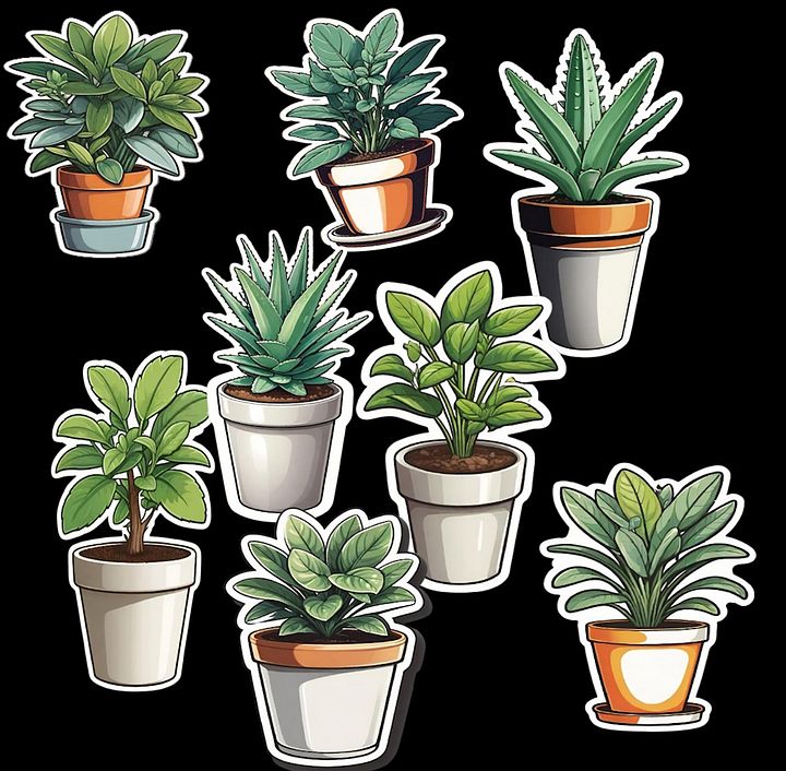 Free Potted Plants Clip Art Collection product image (1)