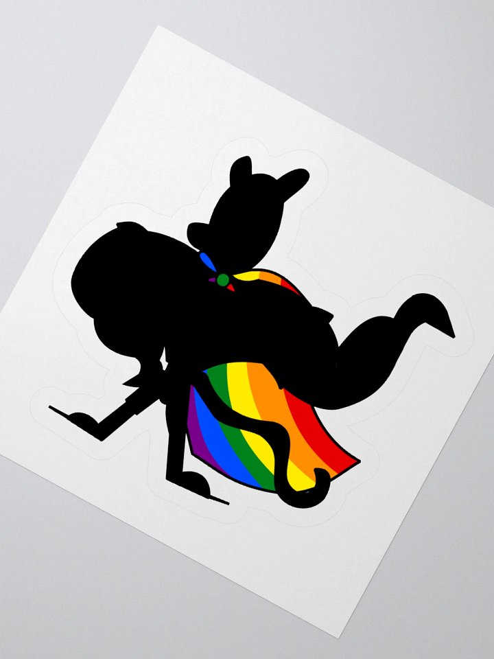 Superhomo! Vermili Gay Silhouette Variant Sticker! product image (2)