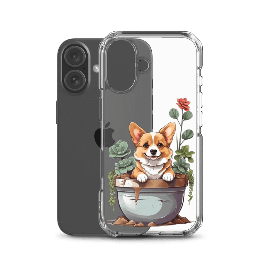 Corgi in a pot iPhone® Case product image (50)