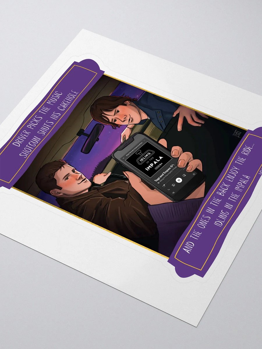 Backseat Sticker - Tags and Tropes product image (3)