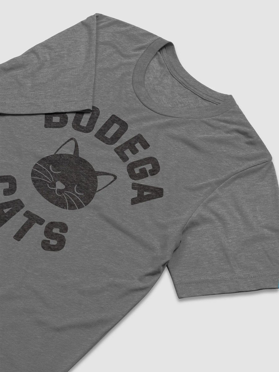 Bodega Cats // Unisex Triblend (Black Heather Text) product image (4)