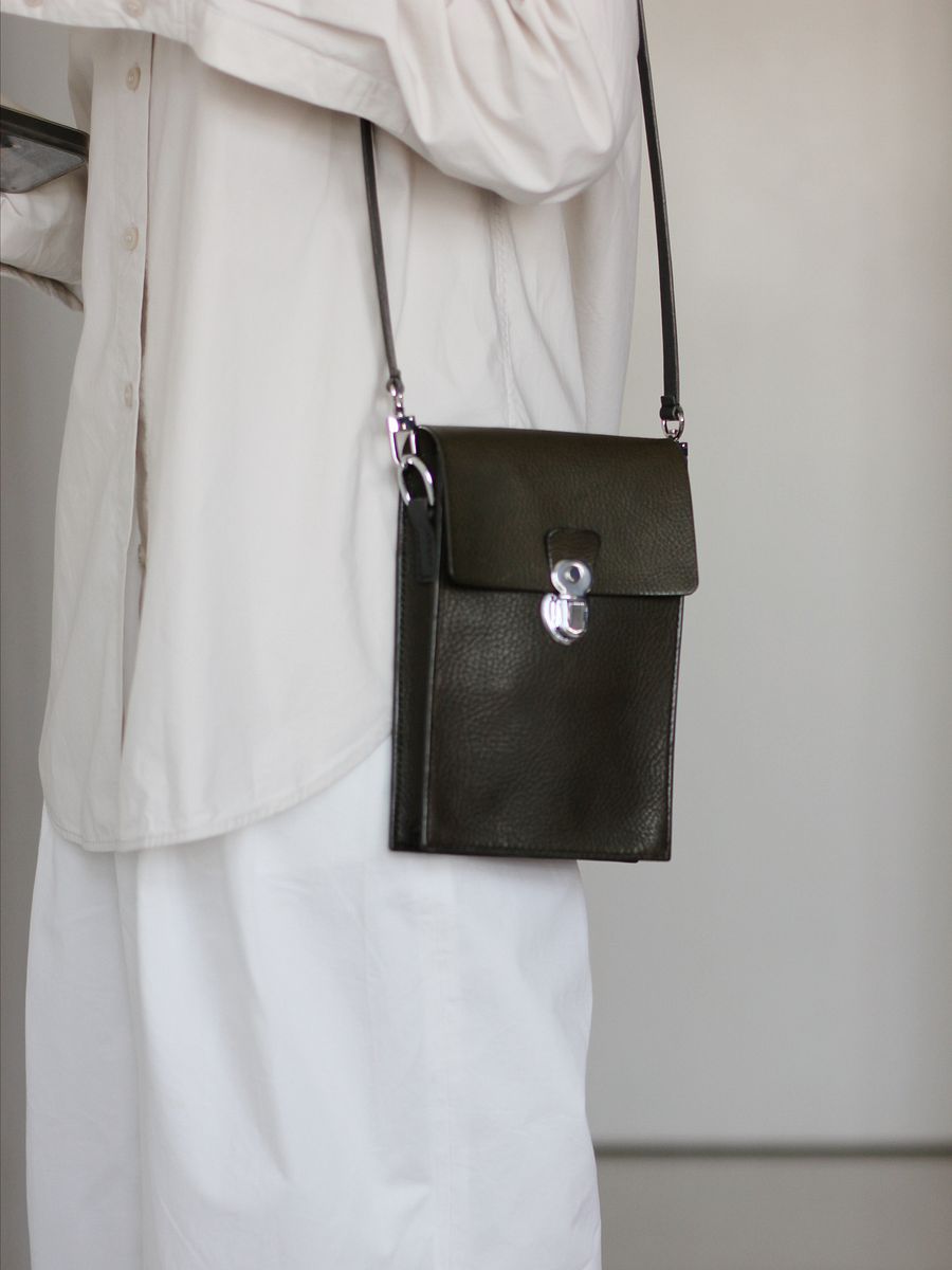 Vegetable Tanned Leather Satchel in Oliva product image (5)