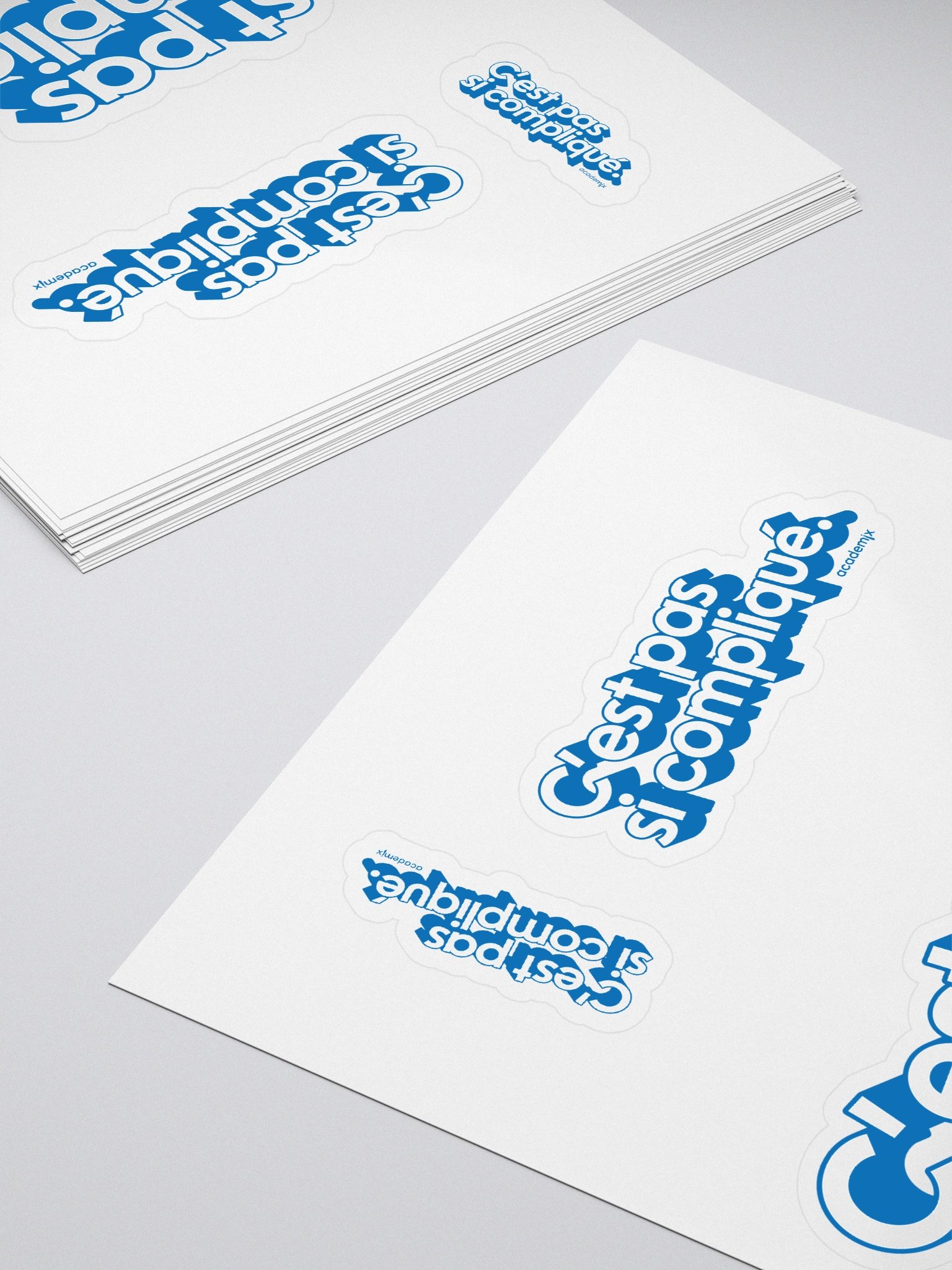 Sticker C'est pas si compliqué. Bleu product image (4)