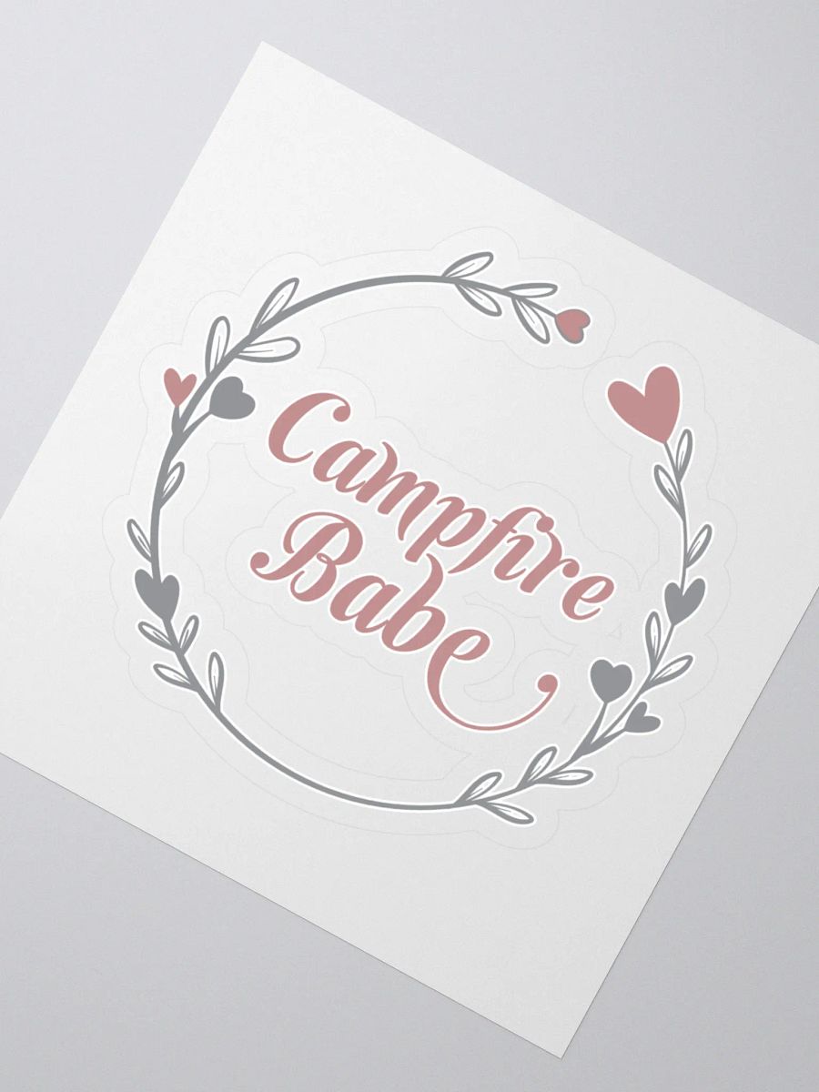 Campfire Babe Floral Wreath Stickers product image (2)