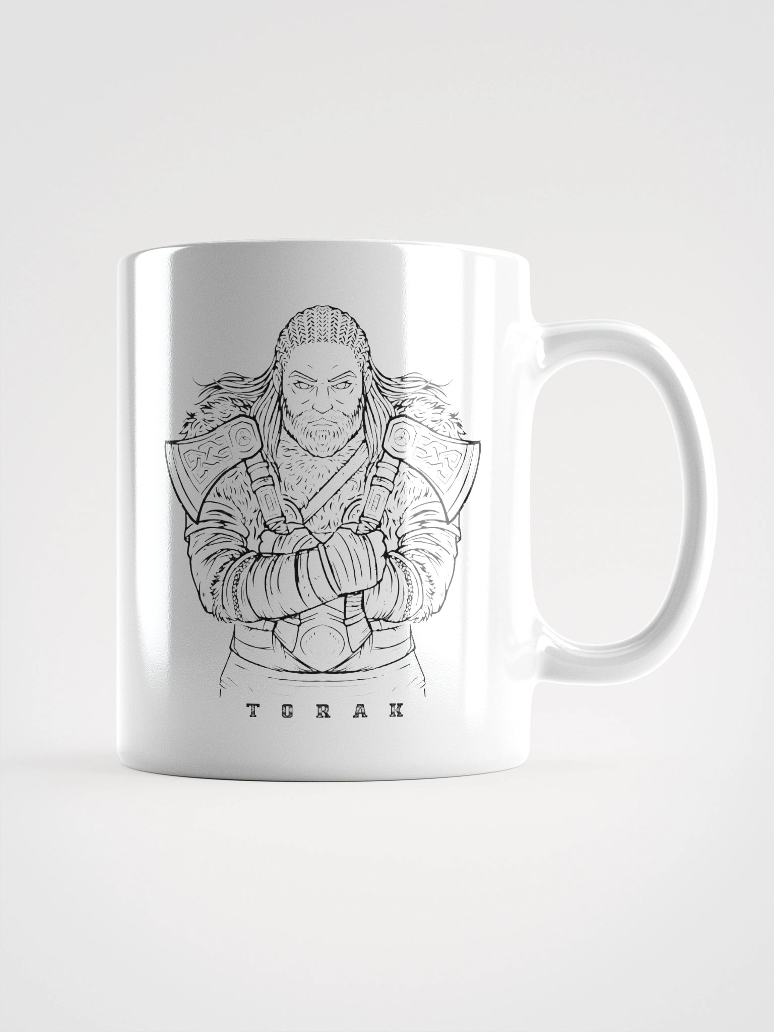 "Black Character" White Coffee Mug product image (6)