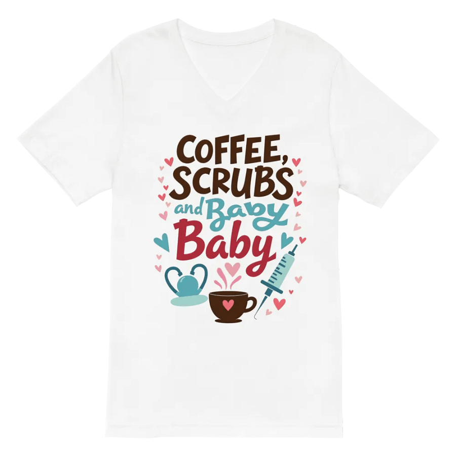 Medical Mama , Coffee, Scrubs, and Baby V-Neck Tee product image (6)