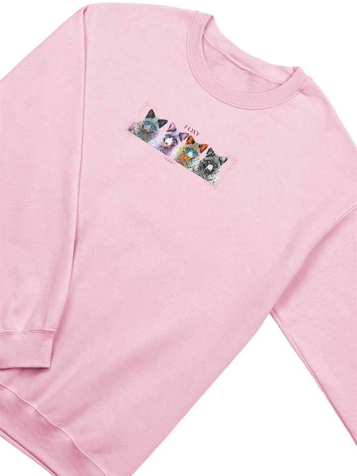Vibrant Fox Heads Crewneck Sweatshirt product image (2)