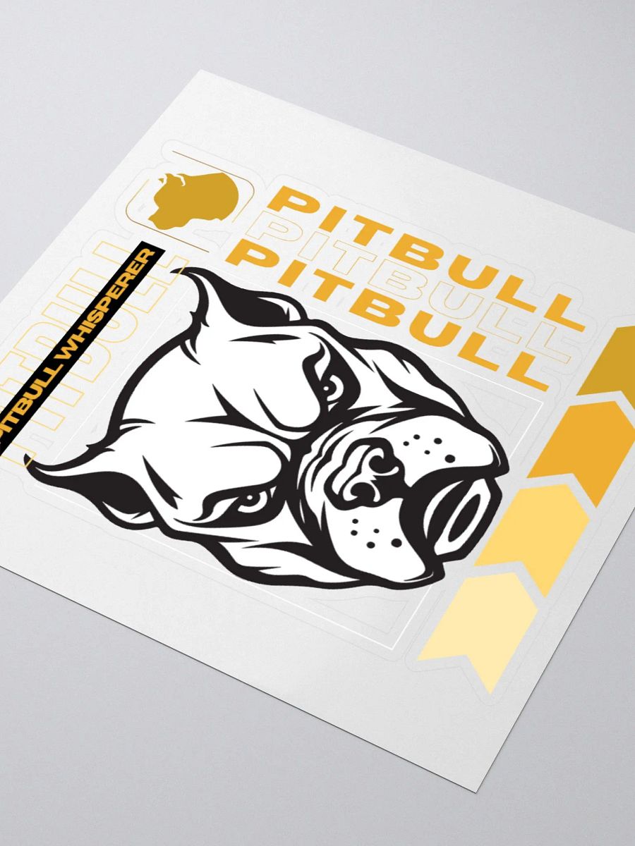 Gold Pitbull Whisperer Sticker product image (4)