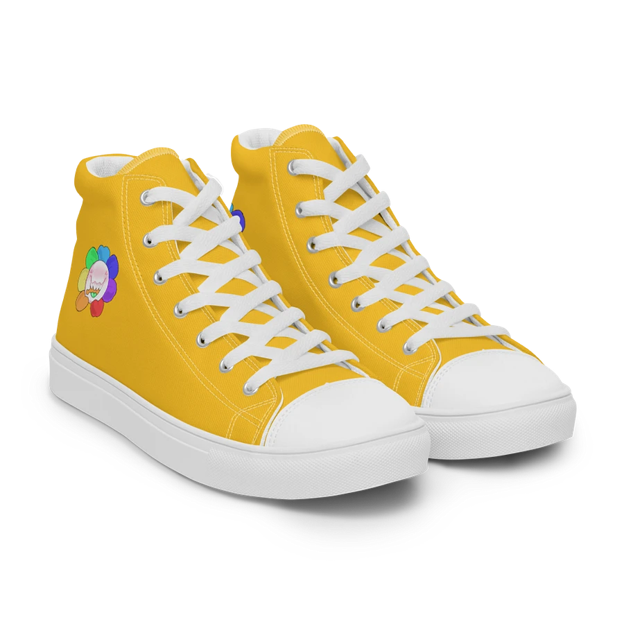 Yellow and White Flower Sneakers product image (39)