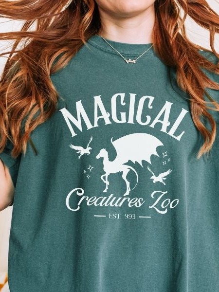 Magical Creatures Zoo Vintage Minimalist Style Shirt product image (27)