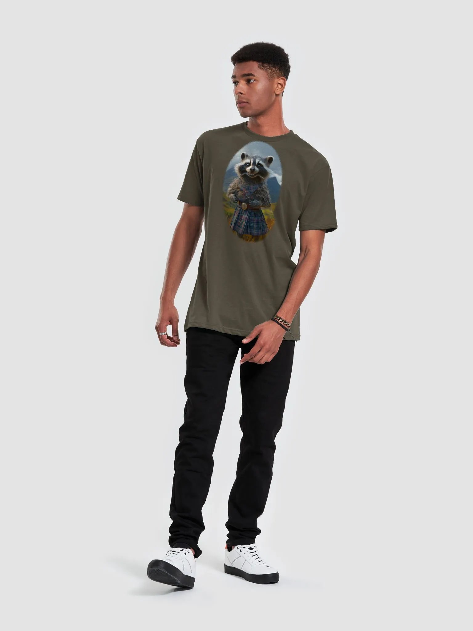 Highland Raccoon Men's T-Shirt product image (5)