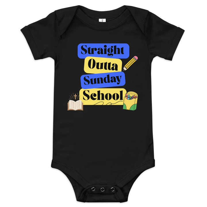 Sunday School Baby Onesie product image (1)