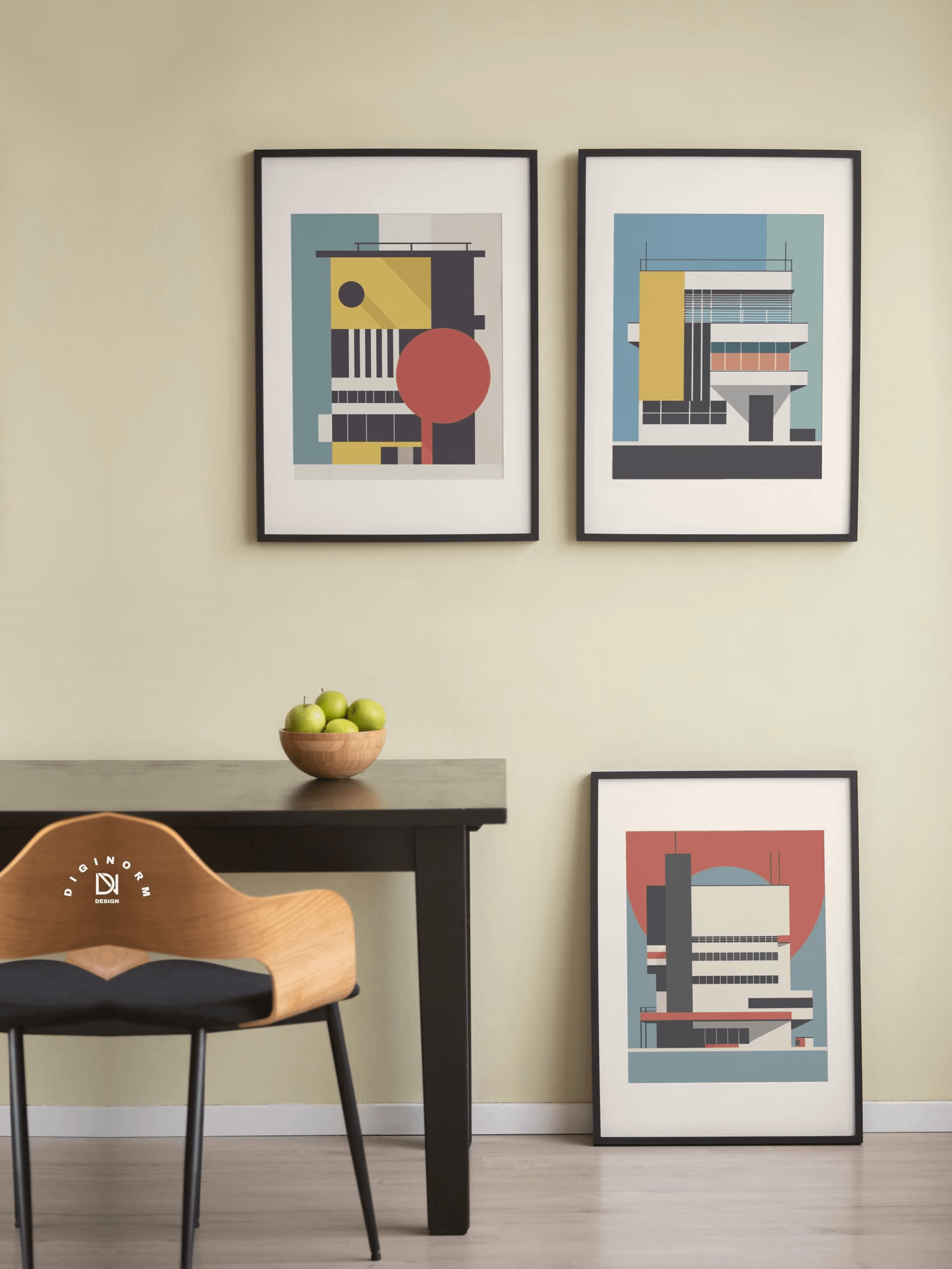 Bauhaus Set of 6 Poster Bauhaus Building Architectural Digital Download product image (3)