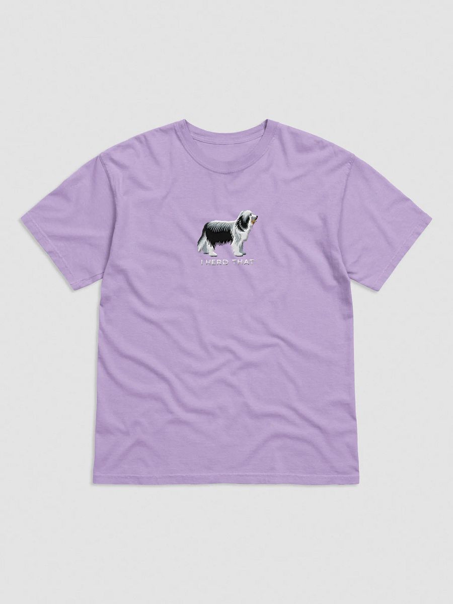 I Herd That T-Shirt(Embroidered) of a Bearded Collie(Black & White) product image (41)