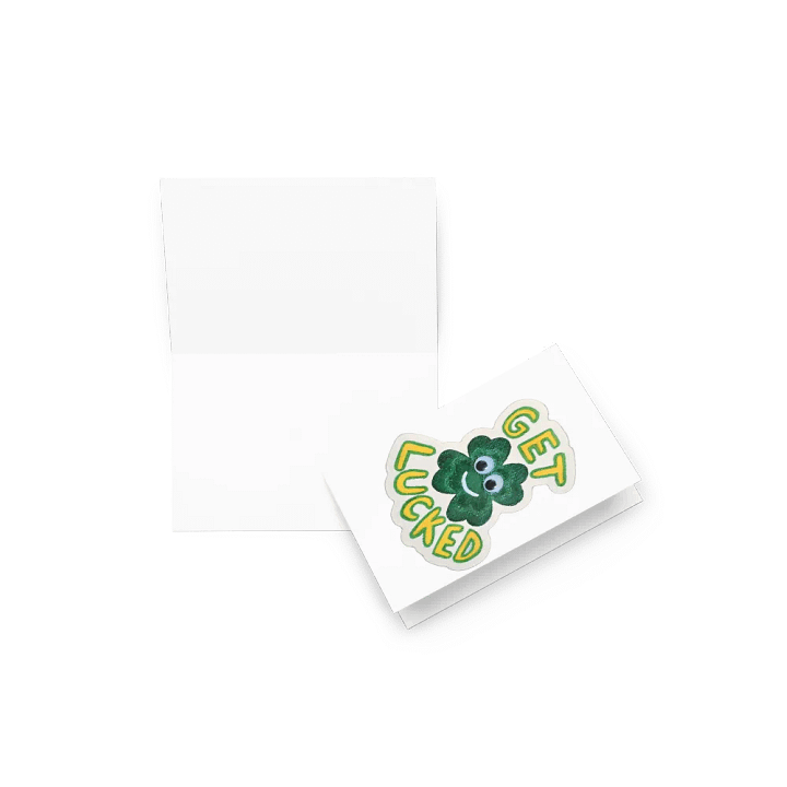 Get Lucked Clover Greeting Card product image (2)