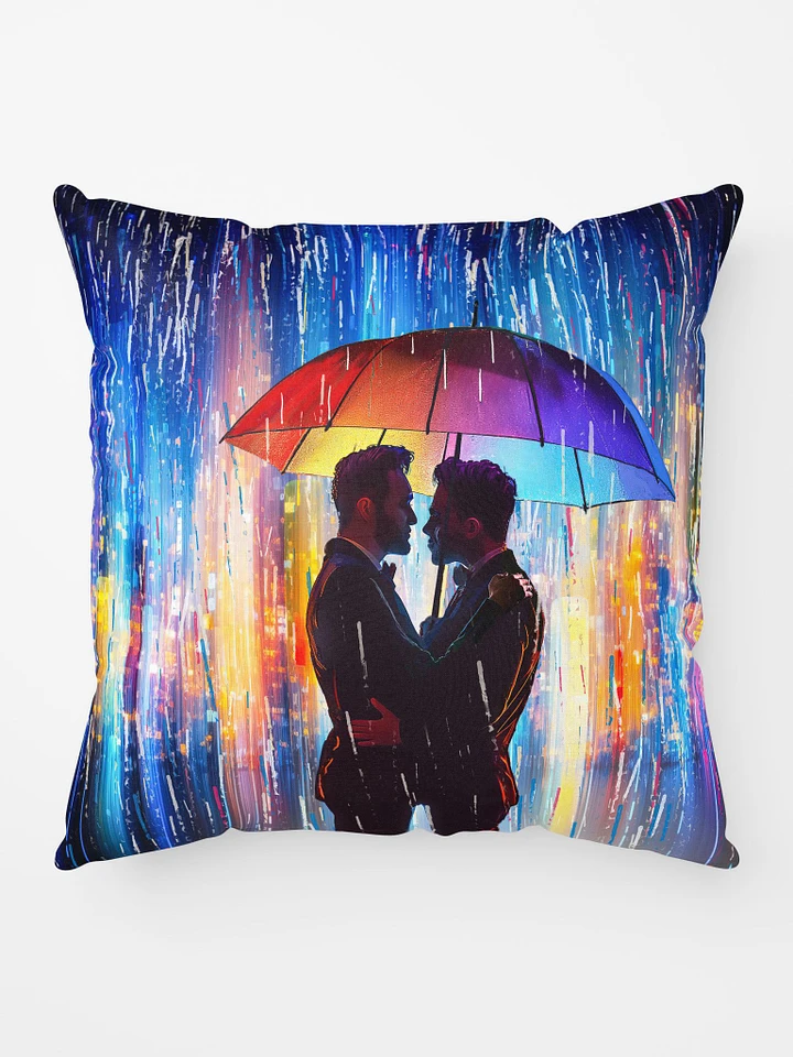 City Serenade - Love in the Rain Throw Pillow product image (1)
