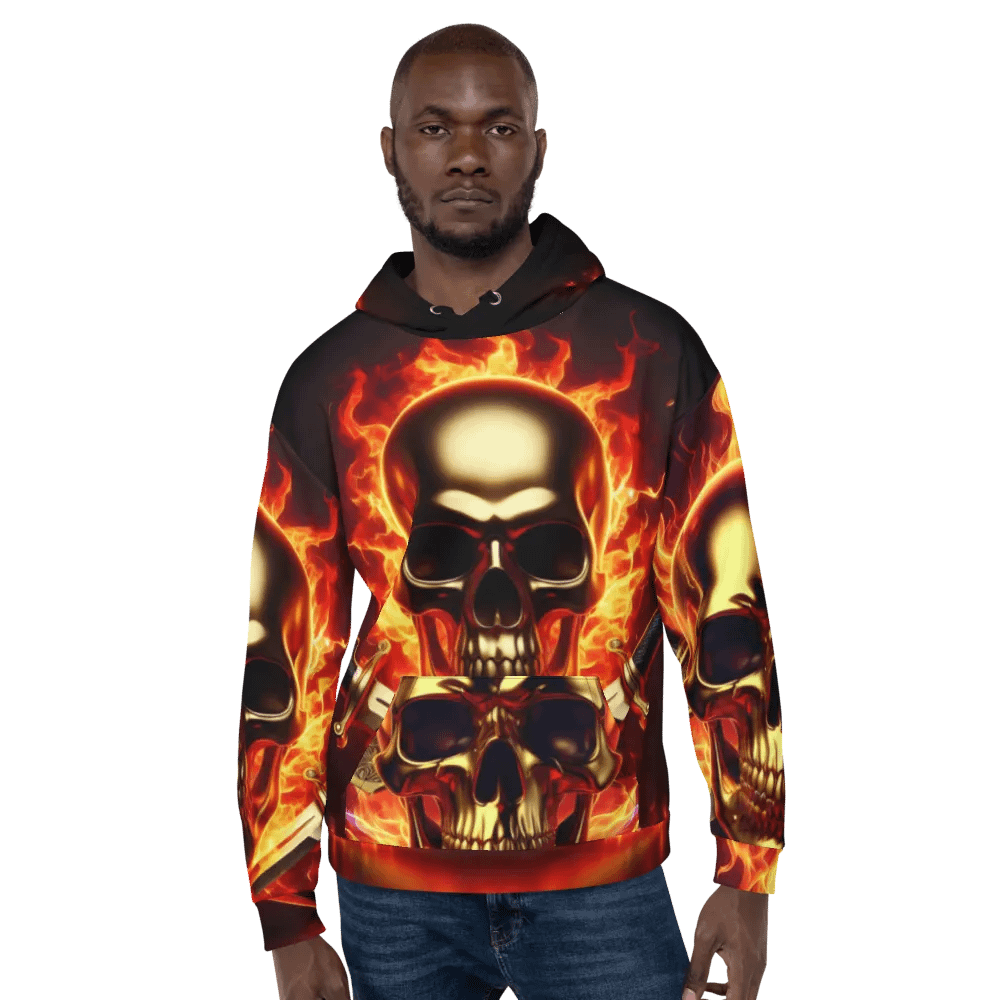 Inferno Guardian - Unisex Skull Hoodie #41 product image (6)