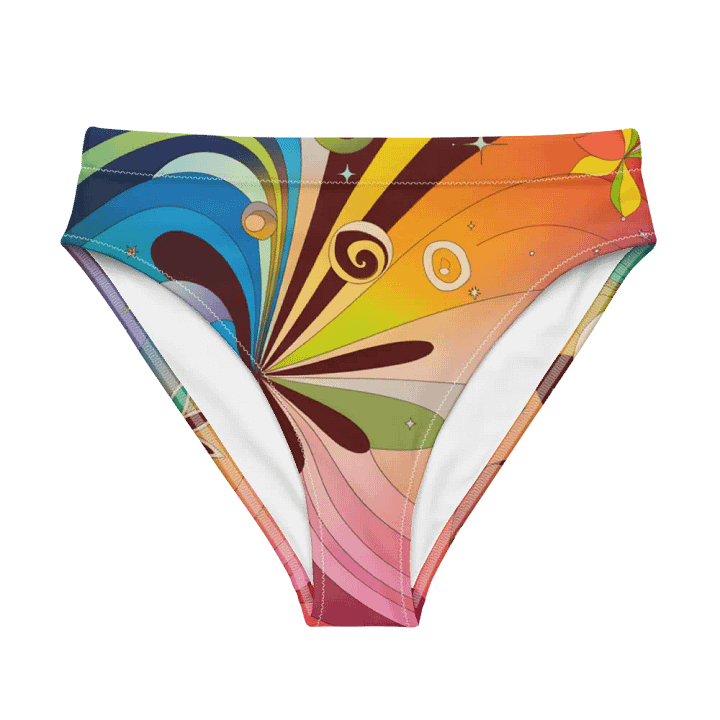 Sunburst Bloom High-Waisted Bikini Bottoms product image (1)