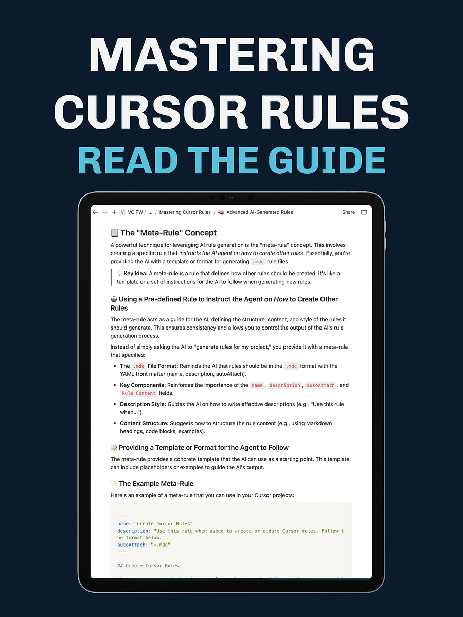 The Cursor Rules Playbook: Leveraging AI to Transform Your Development Workflow product image (9)