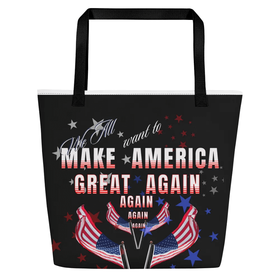 Patriotic Statement Tote Bag for moms dads shoppers product image (3)