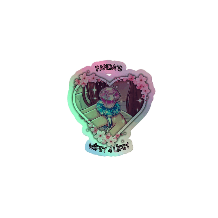 Panda's Wifey Collection - Holo Sticker (Cherry Blossom Edition) product image (1)