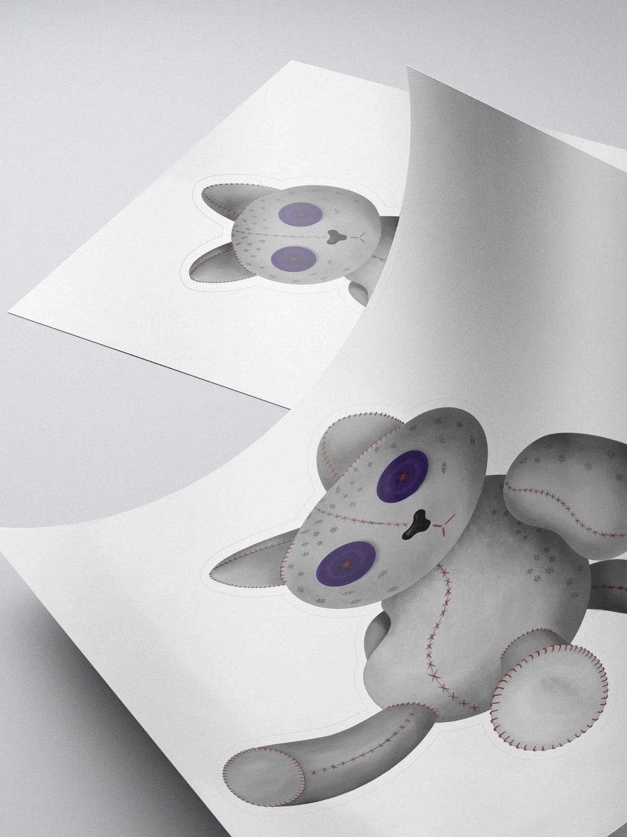 Snow Meow Stitched Sticker product image (4)