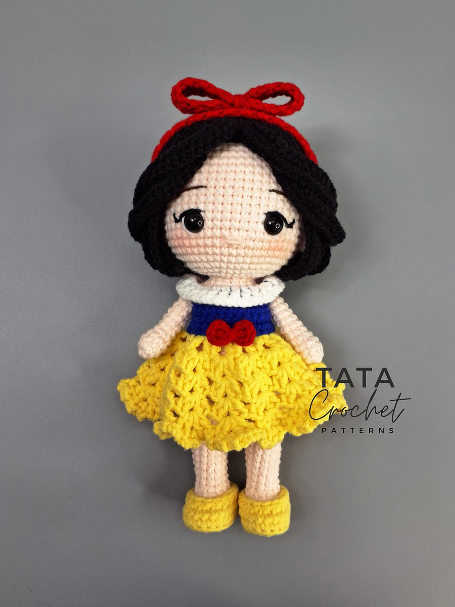 PDF -♡- Doll Dress Up & Transformation -♡- Snow White Princess Amigurumi Crochet Pattern product image (7)