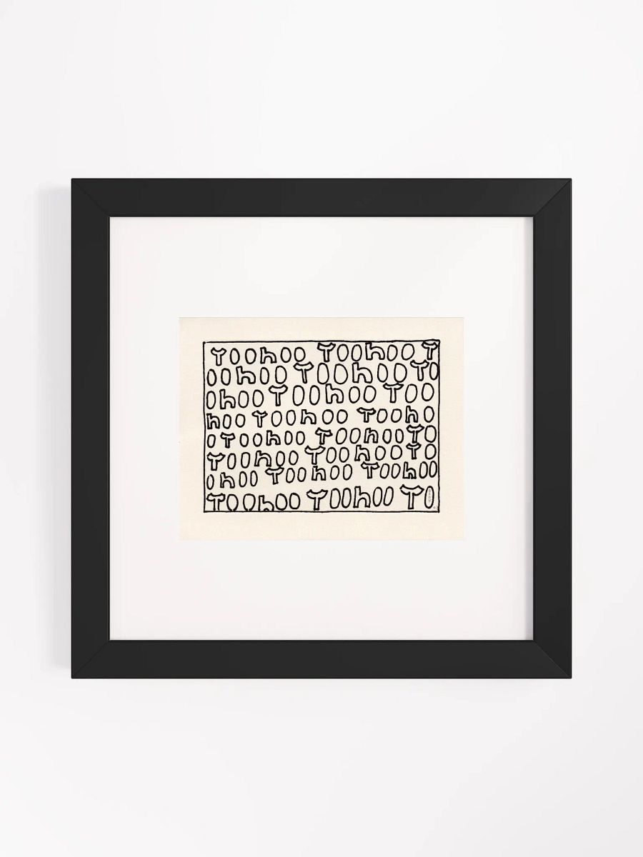 yoohoo Panel Card Print Framed product image (2)