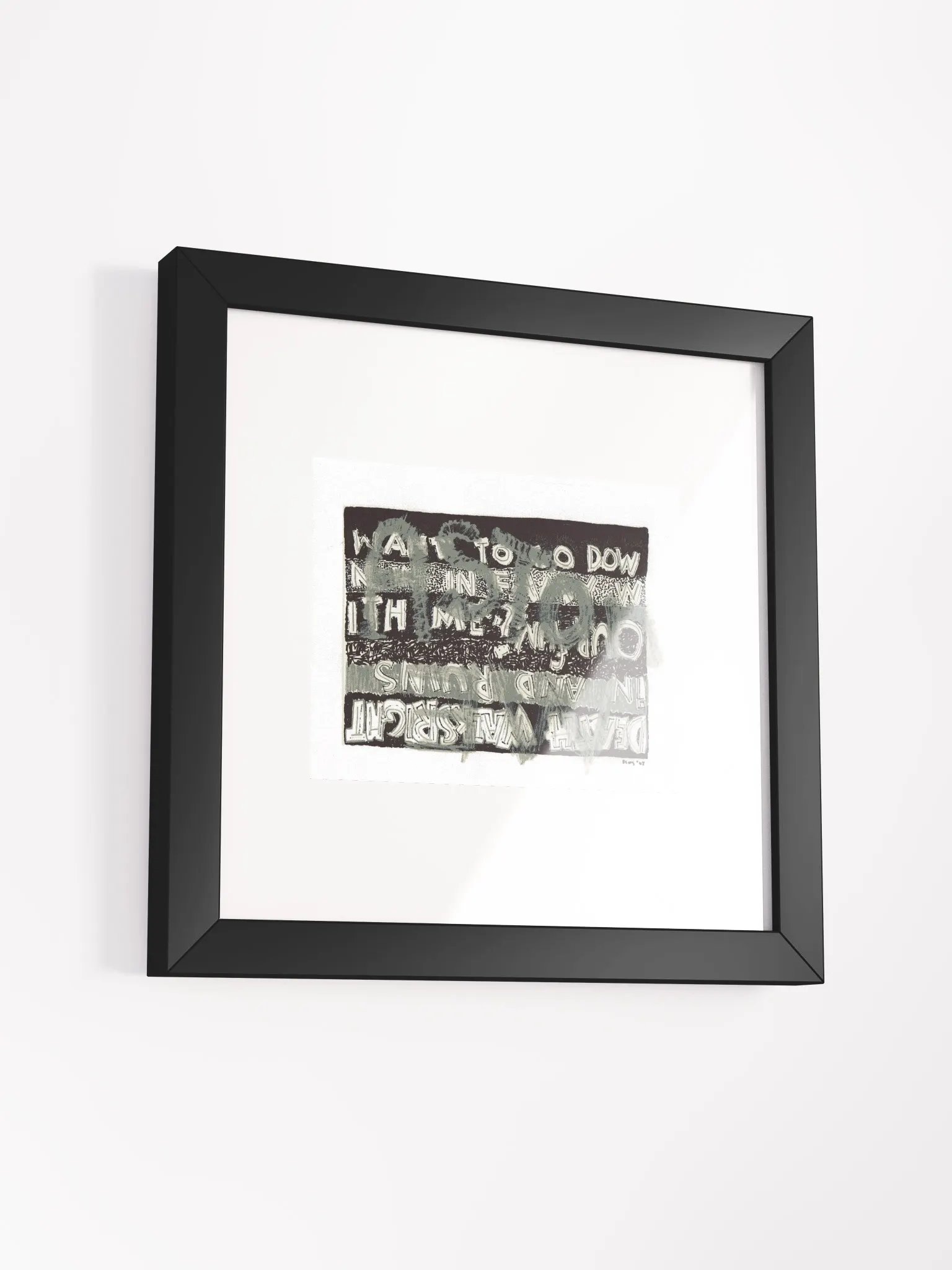 Aston me Panel Card Print Framed product image (3)