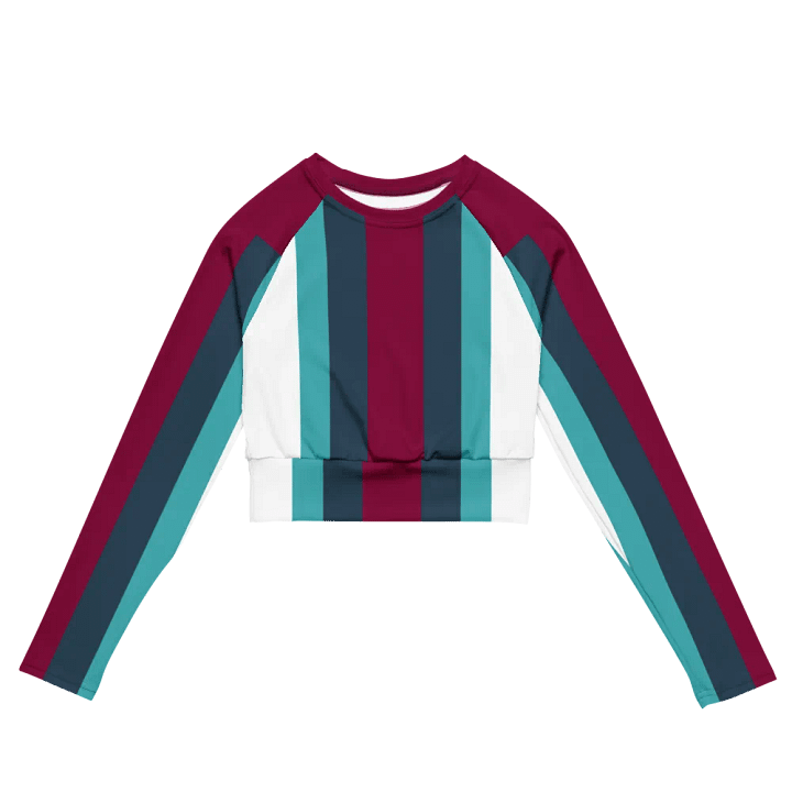 Symmetric Stripes Eco-Friendly Crop Top product image (2)