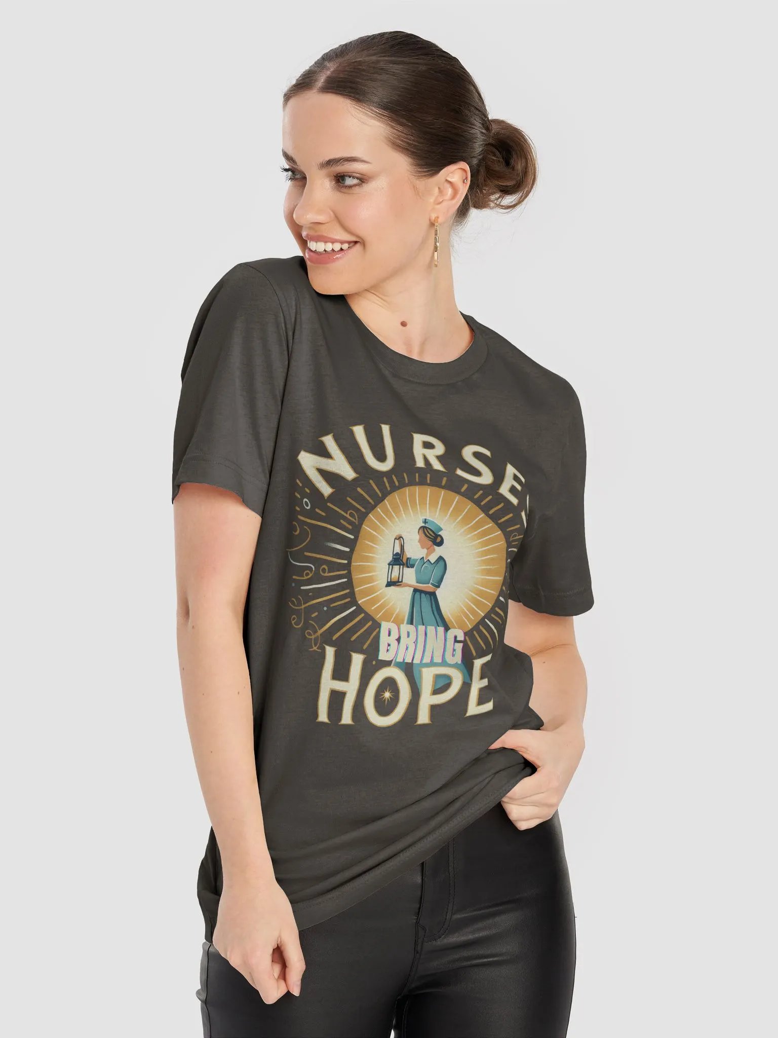 Radiant Hope Nurse Lantern T-Shirt product image (79)