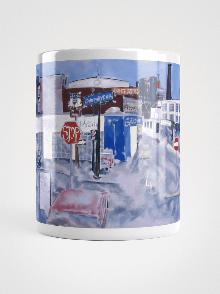 10th, Oak and Burnside, Portland, OR 1989 White Glossy Mug product image (1)