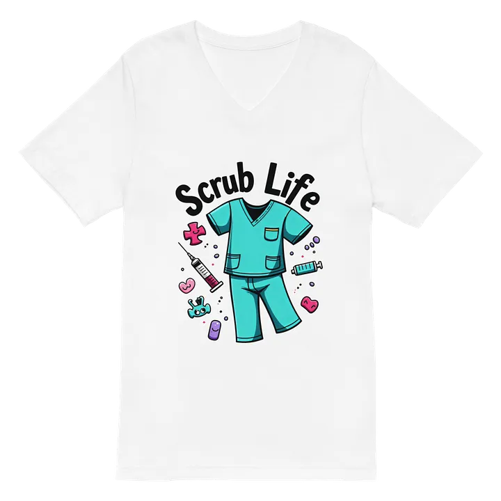 Chic Scrub Life V-Neck Tee product image (2)