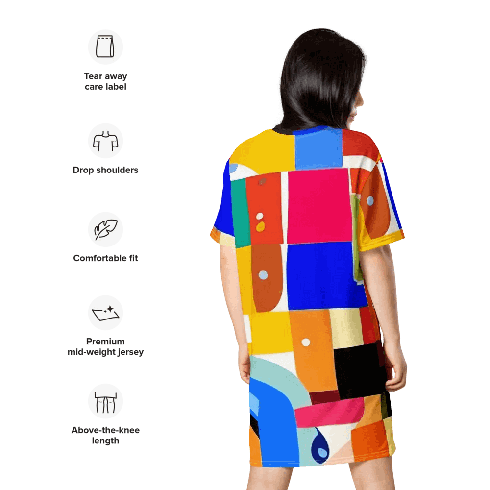 Mosaic Magic T Shirt Dress product image (10)