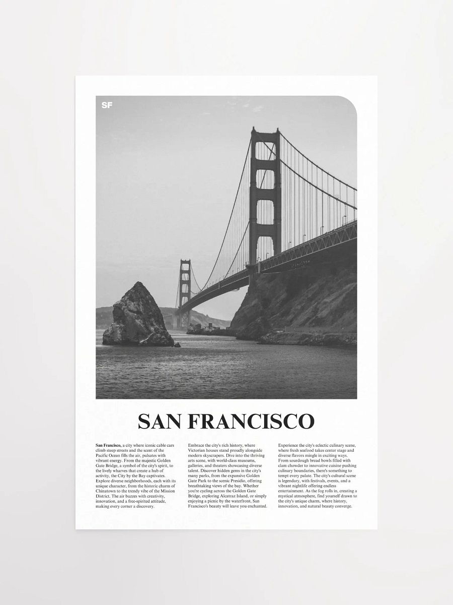 San Francisco 01 Newspaper Poster product image (5)