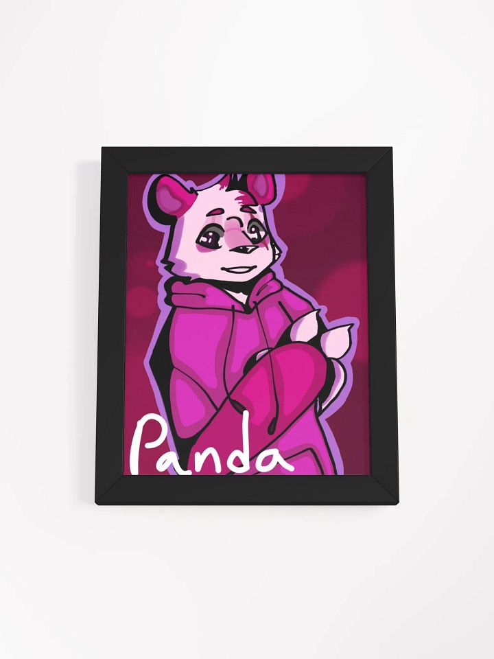Panda portrait framed poster product image (2)